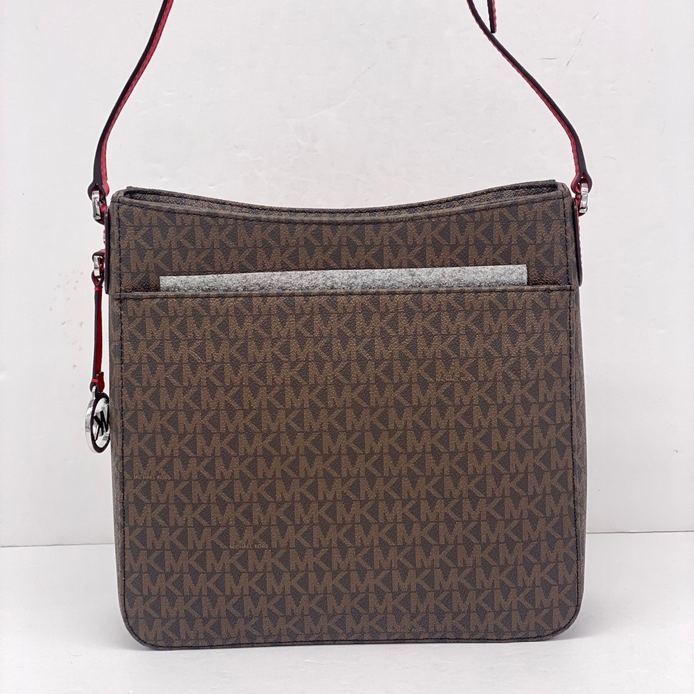 Michael Kors Jet Set Large Logo Messenger Crossbody Bag - Picture 2 of 12